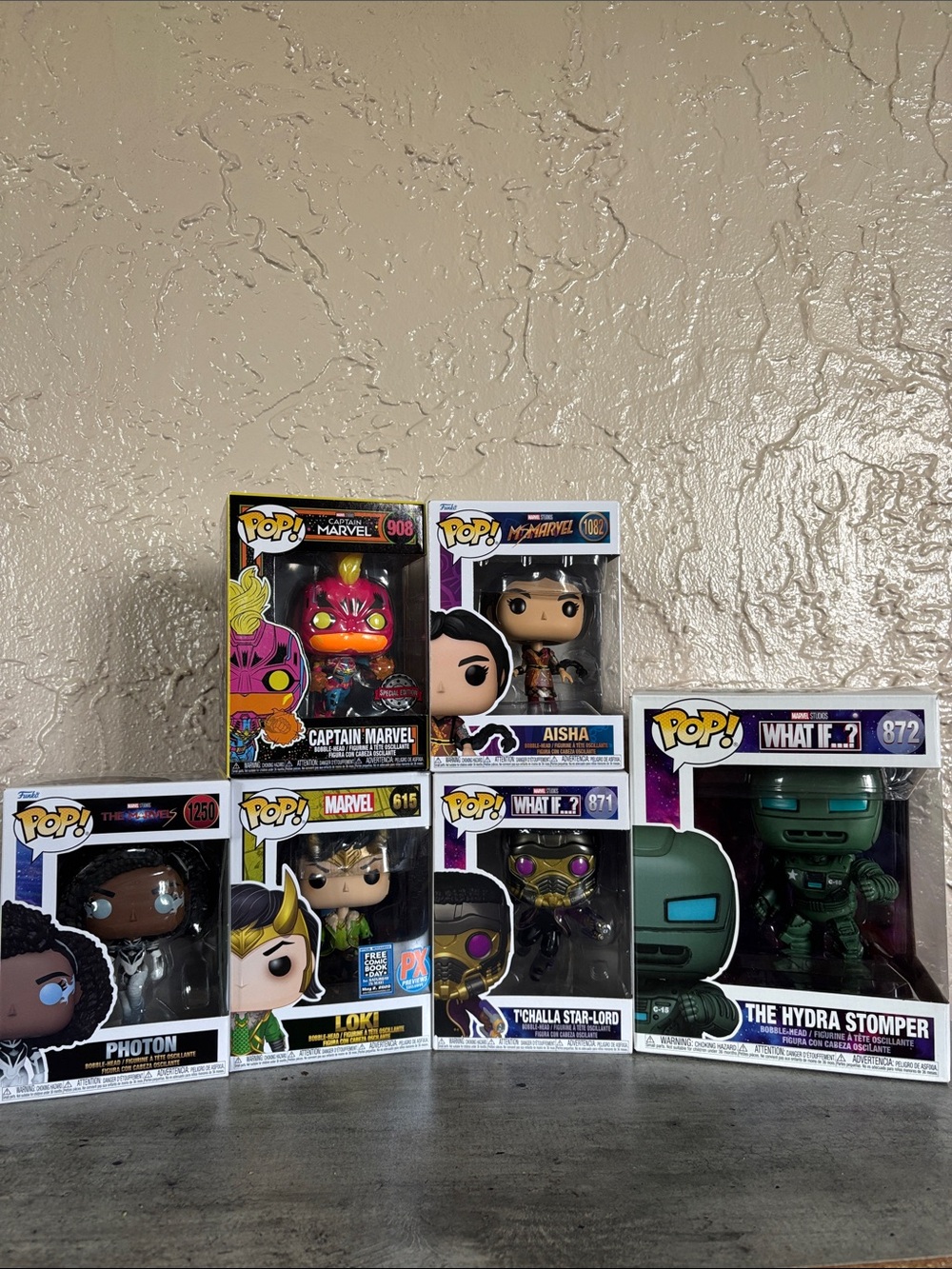 Marvel Funko Pop Lot (6 Figures) - MCU & What If Exclusives